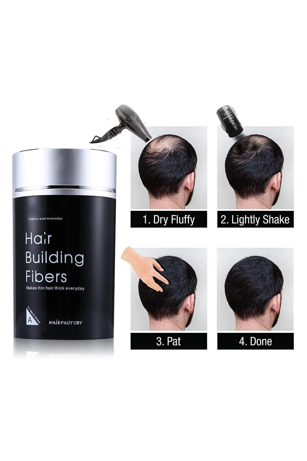 Dexe Hair Building Fibers 22g – Original & Imported | For Men & Women