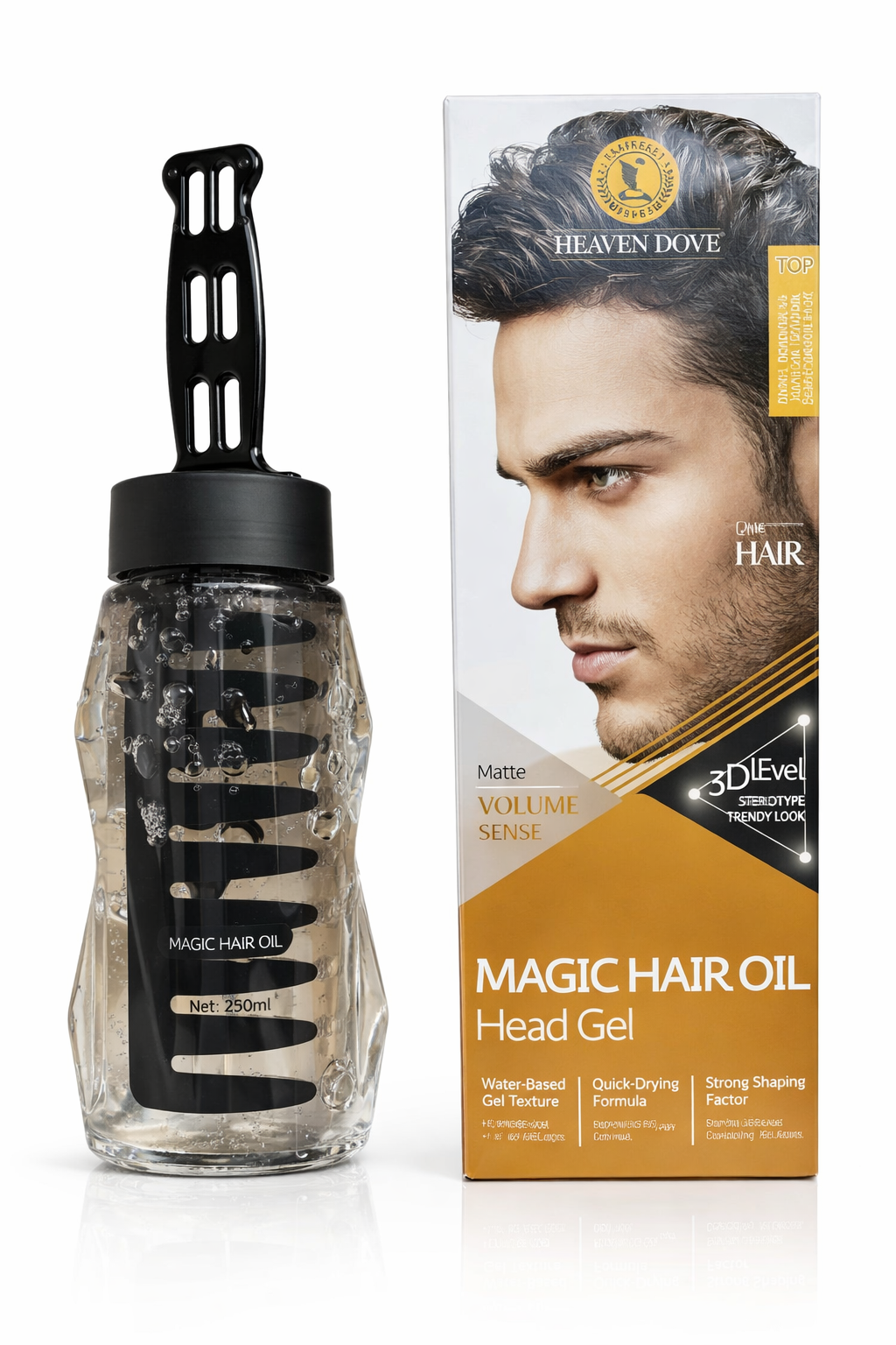 Heaven Dove Magic Hair Oil Head Gel With Comb – 100% Original Imported | 280ml