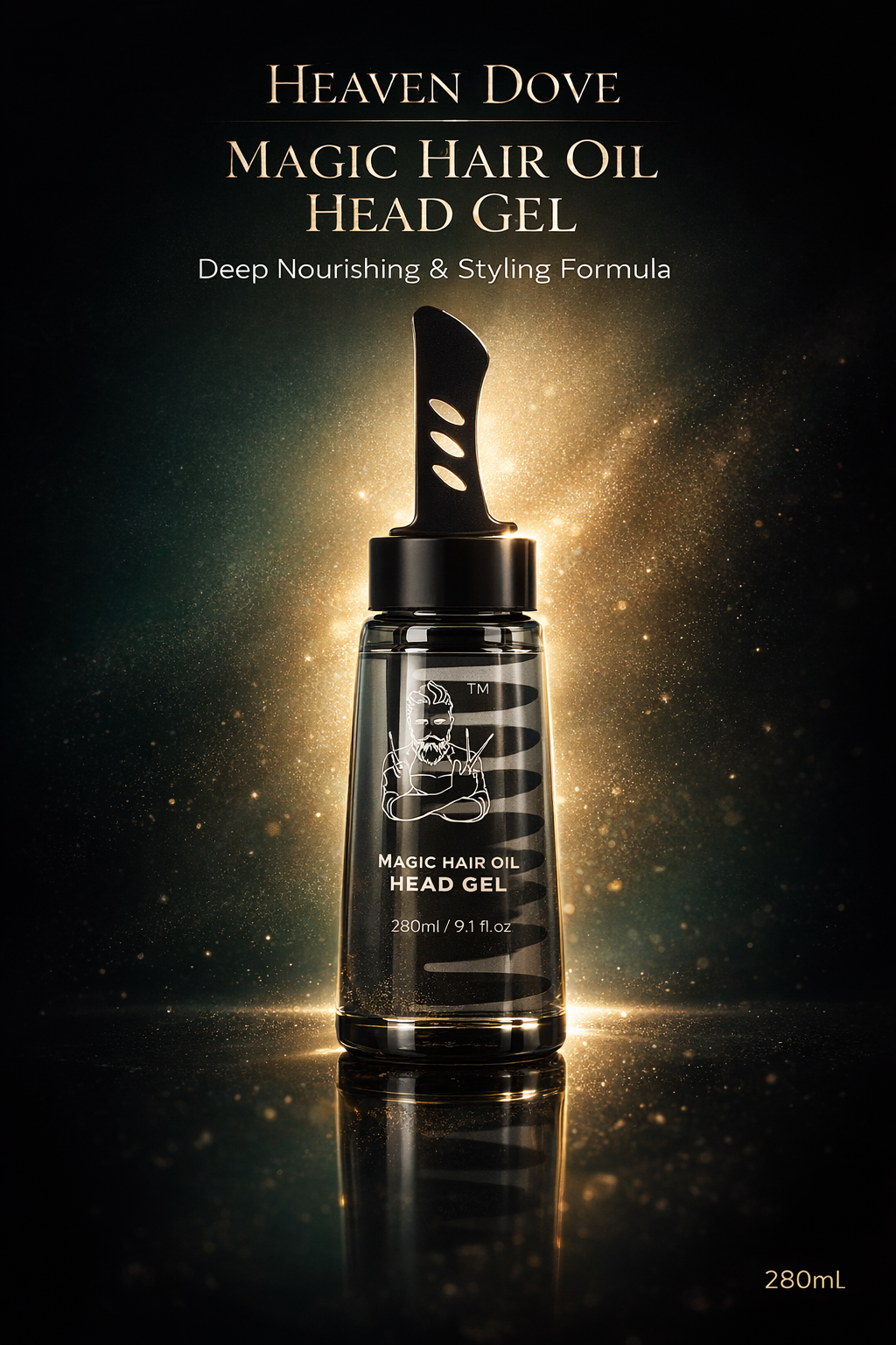 Heaven Dove Magic Hair Oil Head Gel With Comb – 100% Original Imported | 280ml