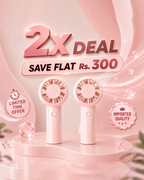 2x Bundle YK-02 Mini Pocket Fan (Imported) – Save Flat Rs. 300