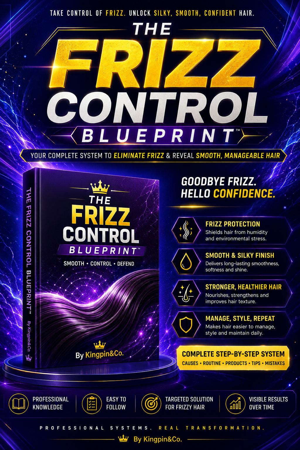 The Frizz Control Blueprint™ — Your Complete Guide to Smoother, Sleeker & More Manageable Hair