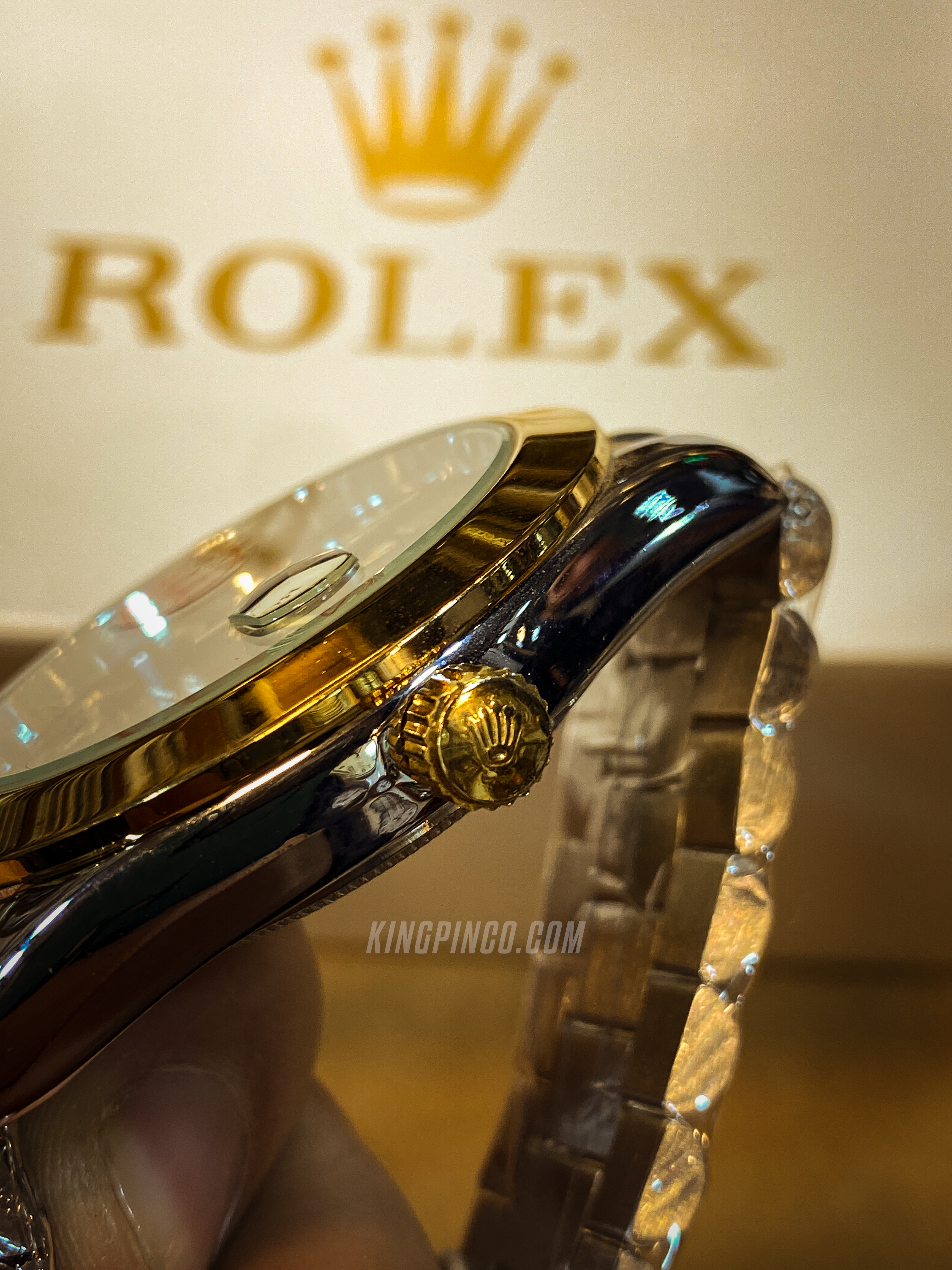 Rolex Datejust Golden Dial — Premium Quality (With Box)
